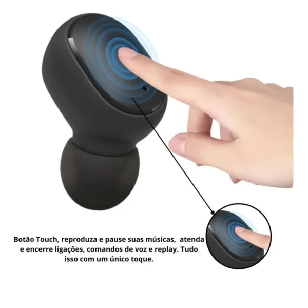Fone De Ouvido Bluetooth Sem Fio Tws Microfone Todos Celular - Imagem 5
