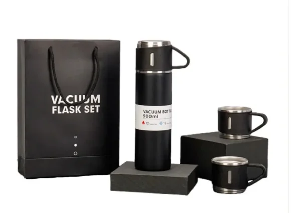 Garrafa Térmica 500ml Com Xícara Café Chá a Vácuo - Imagem 2
