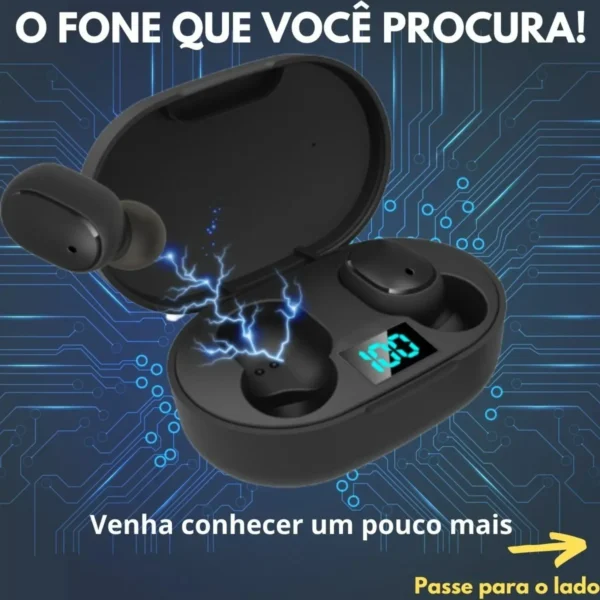 Fone De Ouvido Bluetooth Sem Fio Tws Microfone Todos Celular - Imagem 4