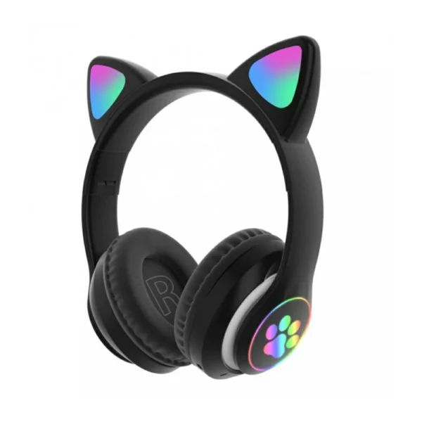 fone gato Fone De Ouvido carinha Sem Fio Bluetooth Com Orelhas De Gato - Imagem 6