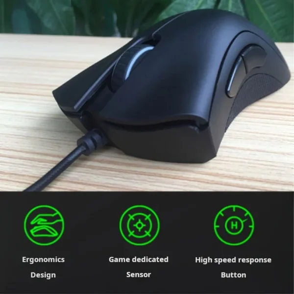 Razer Deathadder Viper Standard Edition 6400 Wired Gaming mouse New esports LOL - Imagem 10