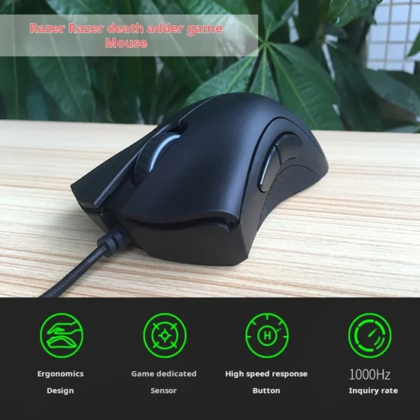 Razer Deathadder Viper Standard Edition 6400 Wired Gaming mouse New esports LOL - Imagem 11